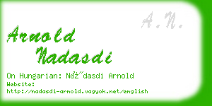 arnold nadasdi business card